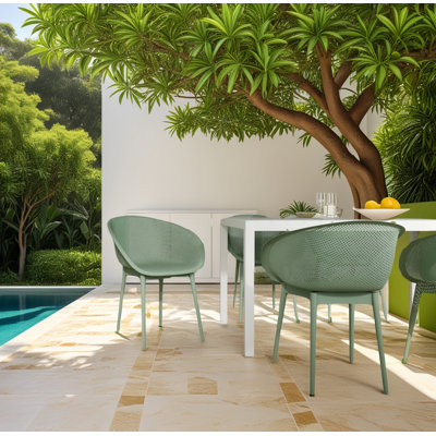 Ensemble de 2 chaises longues modernes PP