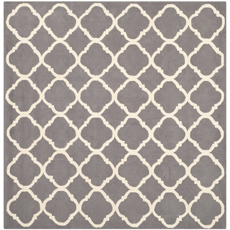 Fullerton Hand Hooked Cotton Pile Geometric Rug
