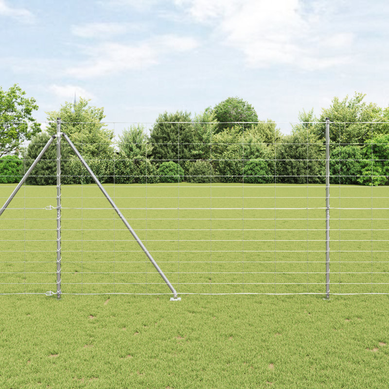 Vidaxl Field Fence Galvanized Steel, 160cm H x 5000cm W