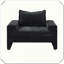 Fauteuil rembourré avec accoudoirs larges-1242763374