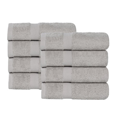 Lightweight Cotton Quick-Drying Hand Towels, Set Of 8