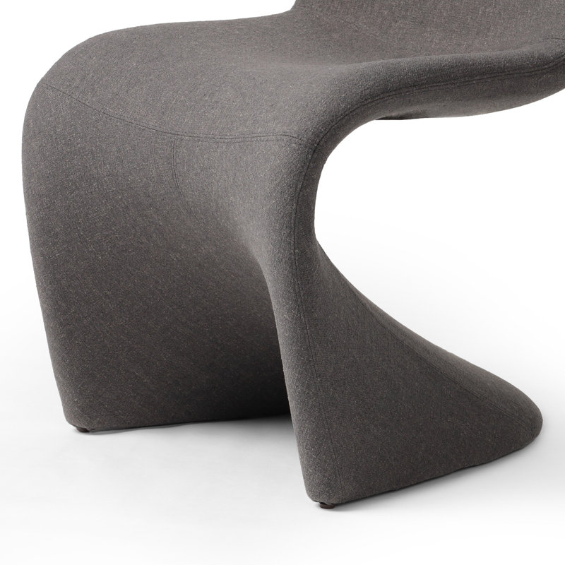 Antwerp Seal Upholstered Linen Solid Wood Side Chair