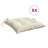 Chair Cushion Set of 4 Cream White Oxford Fabric 100 Percent Polyester Outdoor Chair Pads-1794763733-1794763734