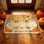Tapis de cuisine d'Halloween (lot de 2) - Tapis et descente de lit fantômes pour chiens et chats