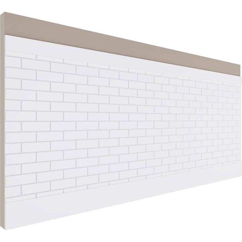 Ensemble de lambris en PVC Subway Brick, H 40 po x l 94,5 po x P 0,625 po
