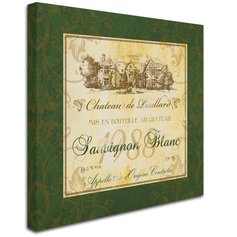 Fiona Stokes-Gilbert Green Framed Sauvignon Blanc Canvas Art