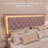 Modern Velvet Platform Bed with Tufted Headboard and Built-In Lighting-1547285769-1547285768
