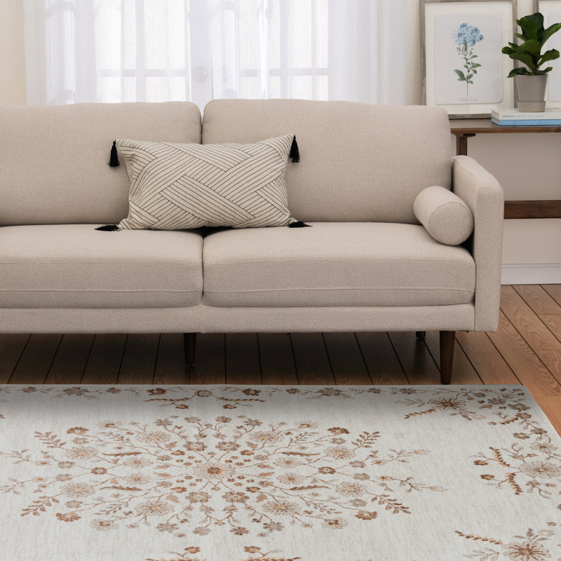  Tapis sable Farrah, 5 pi x 7 pi 6 po