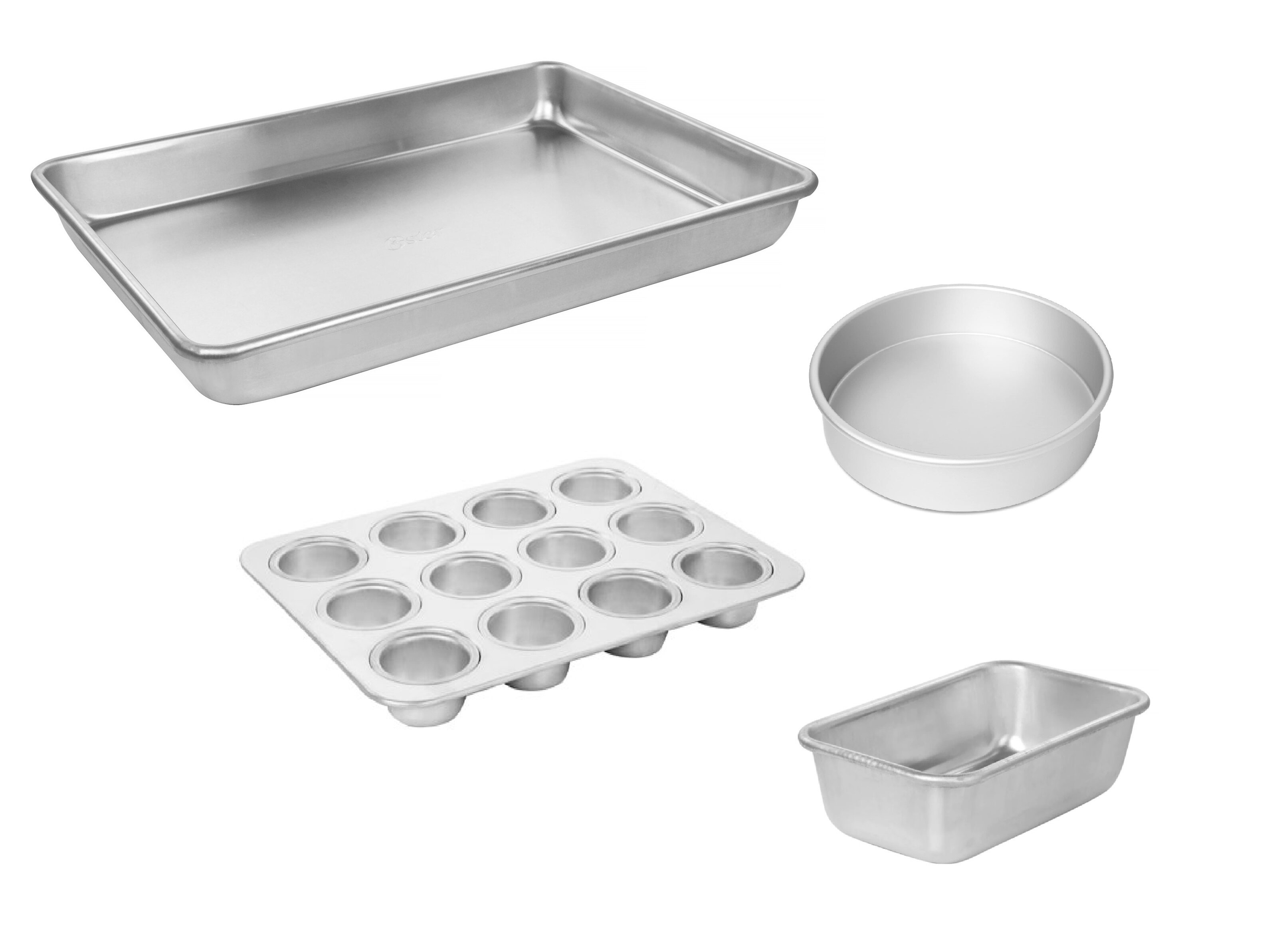 Hostess Aluminum Roll Cake Pan With Lid 2 Pack