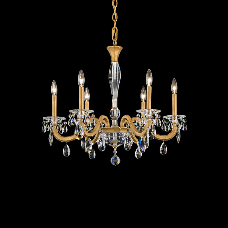 San Marco 6 - Light Chandelier, Heirloom Gold