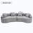 Boneless Curved Living Room Chenille Compression Sofa-106722052