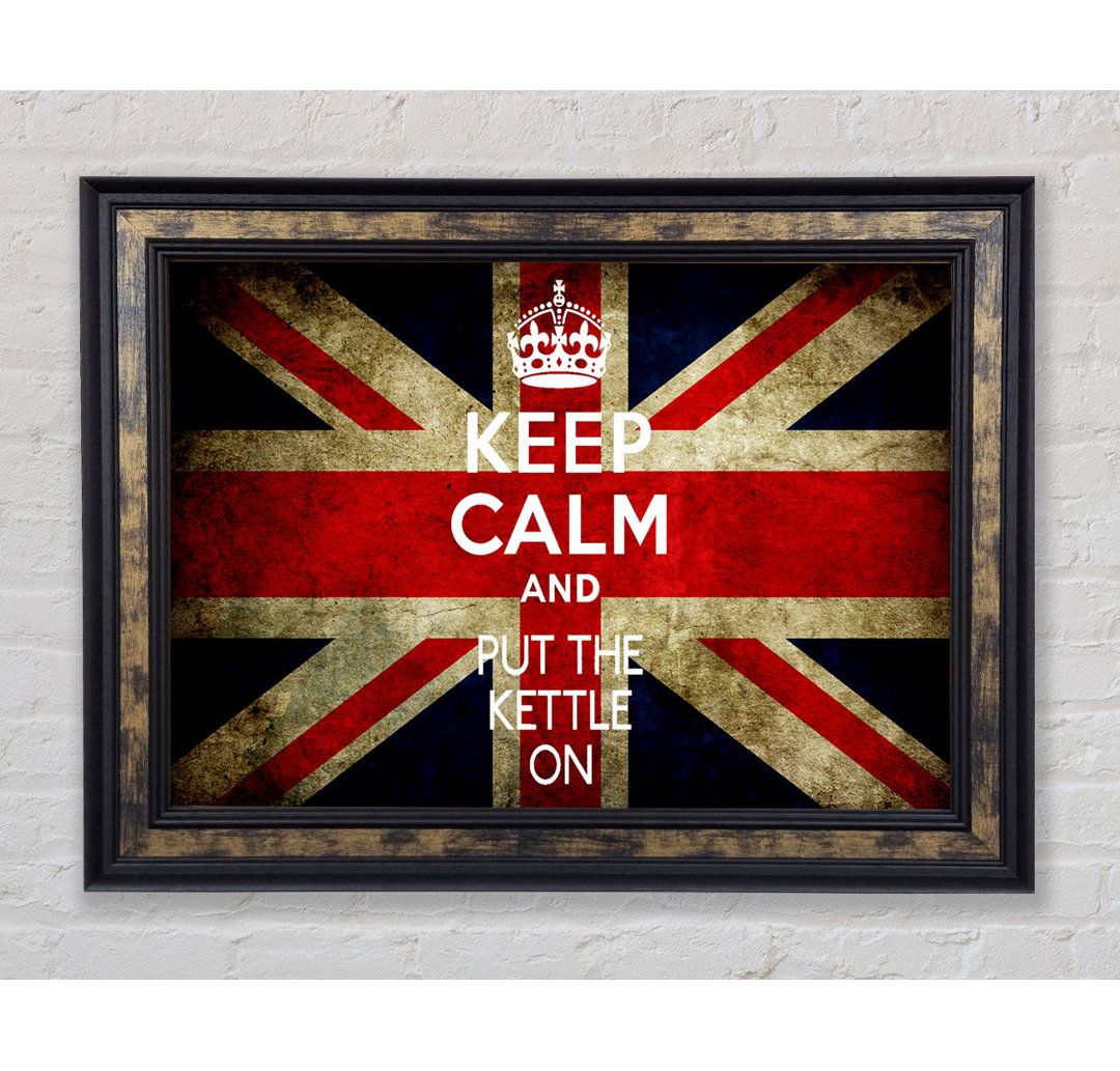 Englische Flagge Keep Calm - Druck