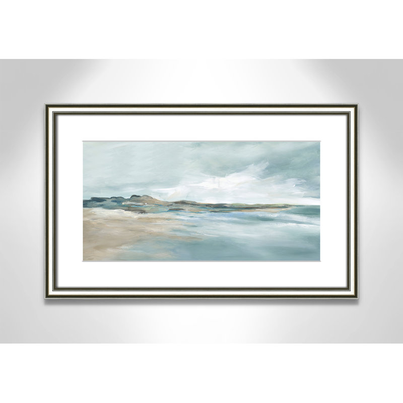 Imprimé Sandpoint par Carol Robinson, Reproduction encadrée avec passe-partout, H 14,25 po x l 22,25 po x P 0,875 po