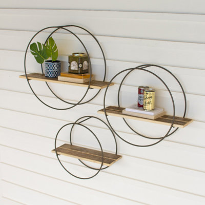 Kalalou 3 Piece Round Accent Shelf