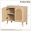 Buffet décoratif en rotin, buffet 2 portes-1006327913