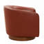 Chaise pivotante en cuir caramel-1398921121