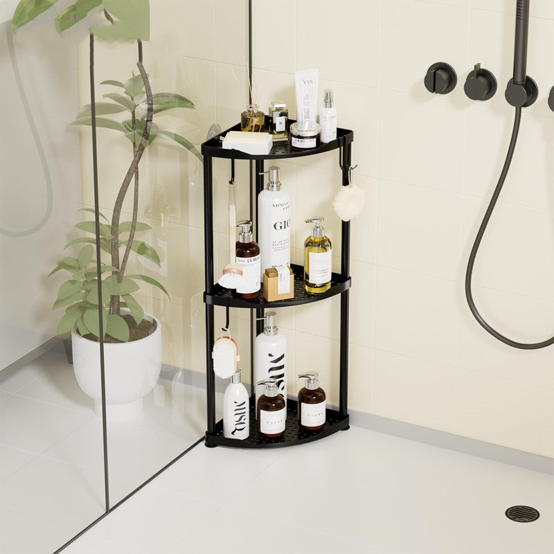 Freestanding Shower Caddy, Black