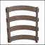 Ensemble de 2 chaises d'appoint en tissu gris, brun rustique et chêne