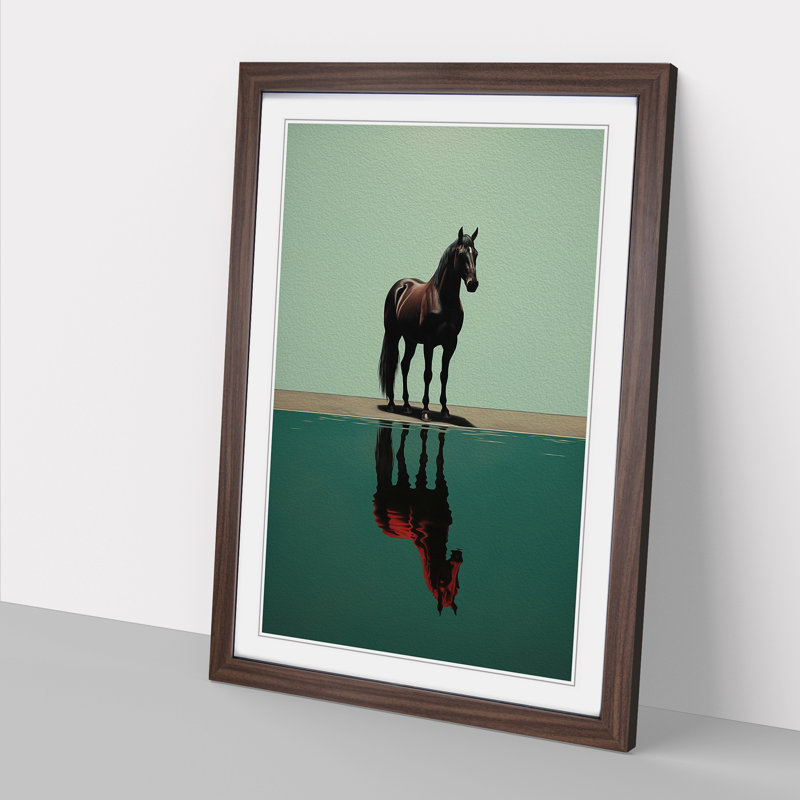 Horse Minimalism No.3 - Framed Print