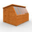 6 ft. W x 6 ft. D Solid Wood Shiplap Pent Garden Shed