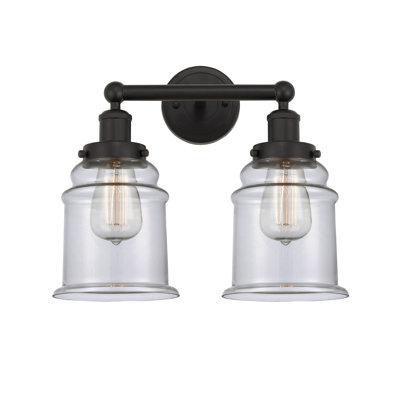 Éclairage pour meuble-lavabo de salle de bain 2 lumières Cailen de la collection Edison