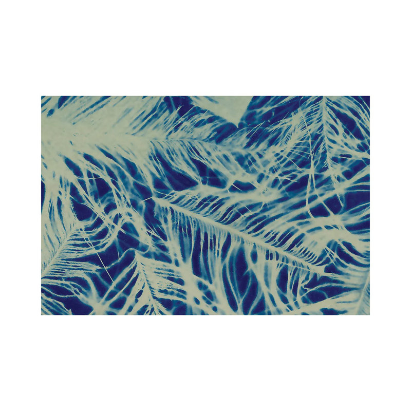 Textures in Blue IV 1 Piece Wrapped Canvas Painting, 66.04 cm H x 45.72 cm W x 3.175 cm D