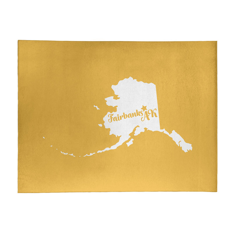 Tapis en poly-chenille fairbanks alaska, Rectangle 9 pi x 12 pi