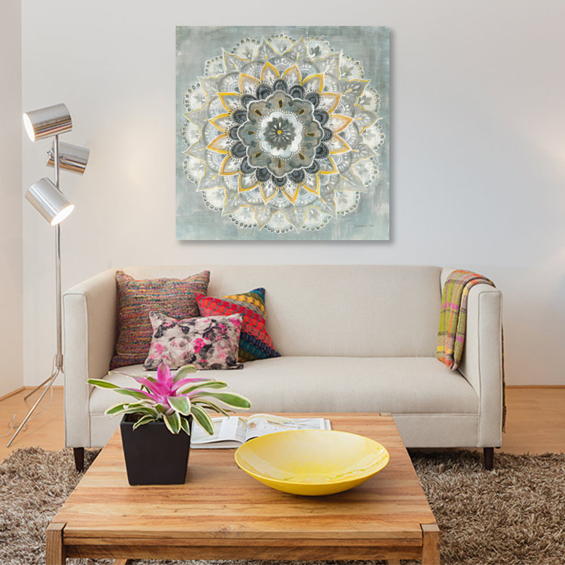 Sunburst by Danhui Nai - Print on Canvas, 45.72 cm H x 45.72 cm W x 1.91 cm D, No Frame