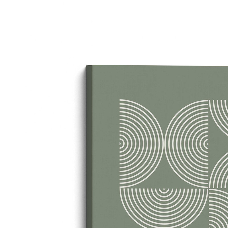 Affiche de composition Bauhaus, Vert, H 30 po x l 20 po, Toile tendue