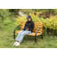Banc de parc en acier et bois massif Kambrya
