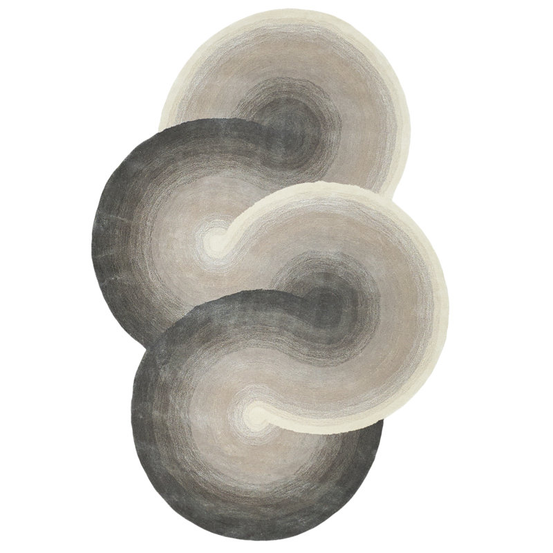 Mitomo Hand Tufted Abstract Area Rug