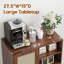 Armoire d'appoint en rotin avec tablettes réglables-85159873
