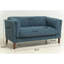 Causeuse moderne en tissu chenille de 58,27 pouces, canapé décoratif, avec coussin amovible, salon, bureau, salon, bleu-1460867890