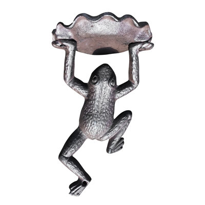 Frog Wall Mounted Bird Feeder