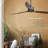 Modern Walnut Solid Wood 3-Blade Ceiling Fan With 6-Speed Control And High Airflow For Open Spaces