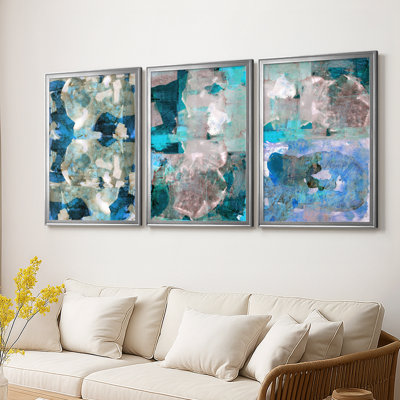 Impasto II - Toile tendue avec châssis sur mesure - 3 pièces