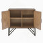 Armoire d'appoint en bois, base en métal