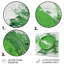 «Green and White Abstract Spiral Collage I», art mural abstrait en métal-728579571