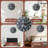 Blue Mosaic Wall Clock Decorative Art Piece