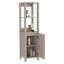 Armoire à linge, deux tablettes intérieures, deux tablettes ouvertes, une porte-1511482882