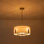 Luminaire suspendu tambour en tissu 8 lumières à intensité variable Lolanda-1660736044
