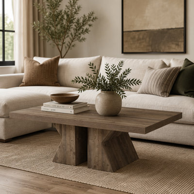 47" Wood Coffee Table