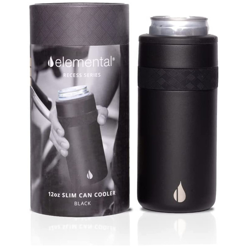 Refroidisseur de canettes Elemental Slim, Noir