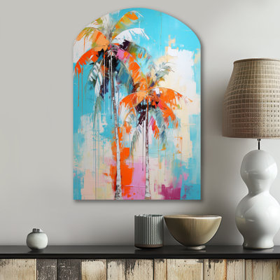 Palm Trees Palm VI  Palms  Palm Trees Arch Shape Metal Wall Sculpture