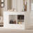 Closet Island With 6 Drawers, Wardrobe Armoire Bedroom Island With Glass Display Top And Open Shelves, Jewelry Storage Vanity Island With Compartments, Walk-In Closet Island-798764077