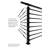 Modern Horizontal Adjustable Railing Banister System for Staircases Balconies and Decks Complete Guard Railing Kit-86192386