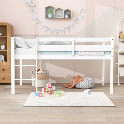 Eriqua Twin Size Wood Loft Bed