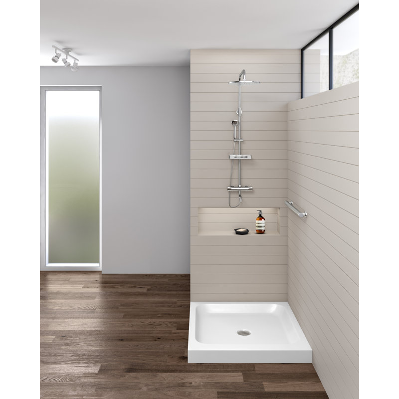 42" W x 42" D Double Shower Base