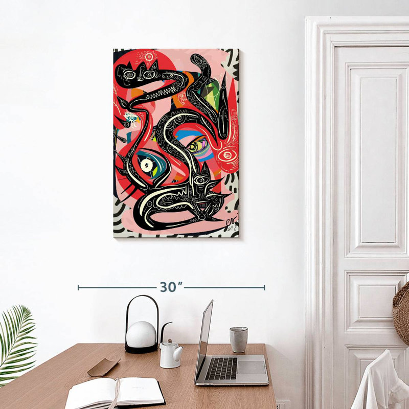 Kelan Graffiti Mystic Snake, 30" H x 20" W