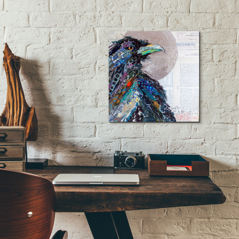 «Raven 3» par St. Hilaire Elizabeth, H 12 po x l 12 po x P 0,13 po